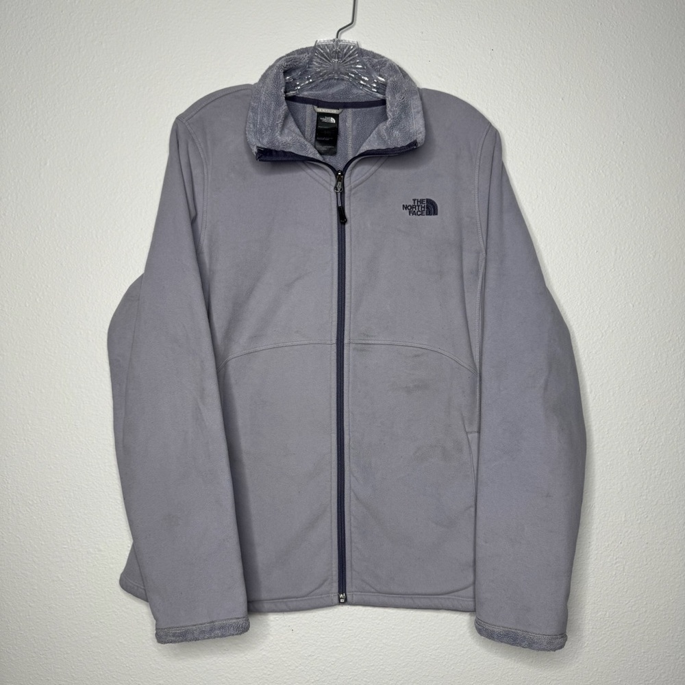 The North Face Light Purple Soft Shell Fleece Jacket Women’s Size XL - STAINS